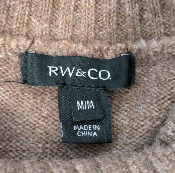 ๐ค RW&CO. Sleeveless Spongy Knit Midi Turtleneck Sweater Dress, M - Picture 4 of 11